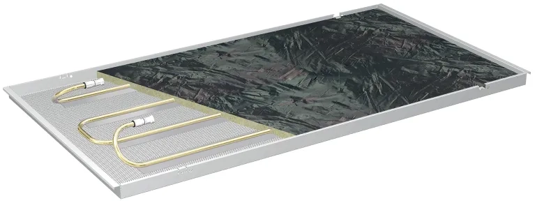 Plafond rayonnant réversible