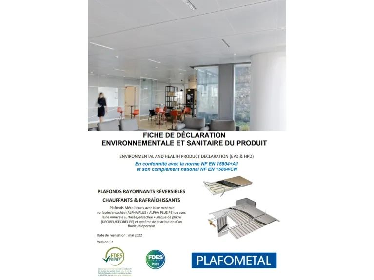 Plafonds chauffants & rafraîchissants documentation
