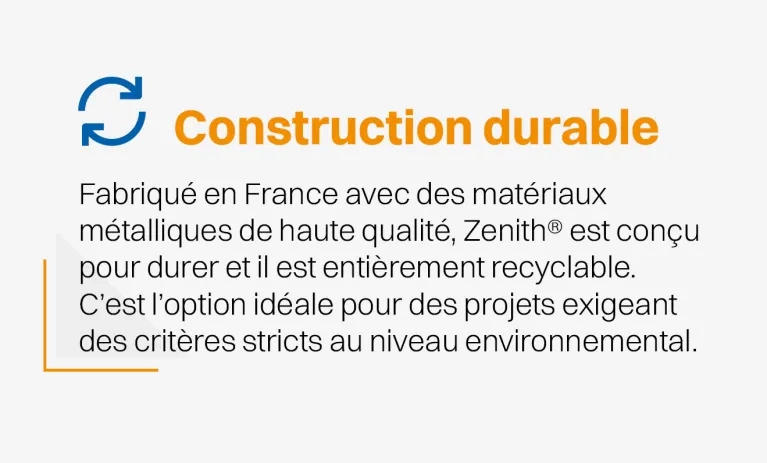 Construction durable - PLAFOMETAL