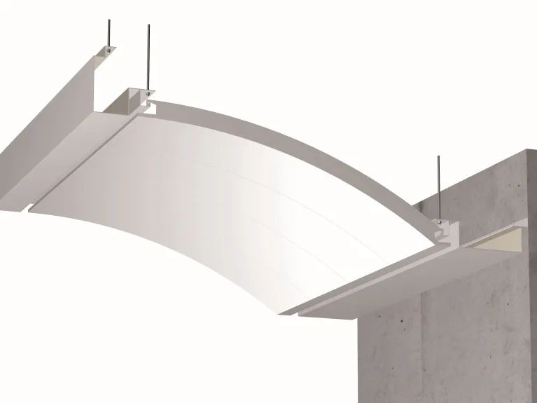 Plafond incurvé - PLAFOMETAL