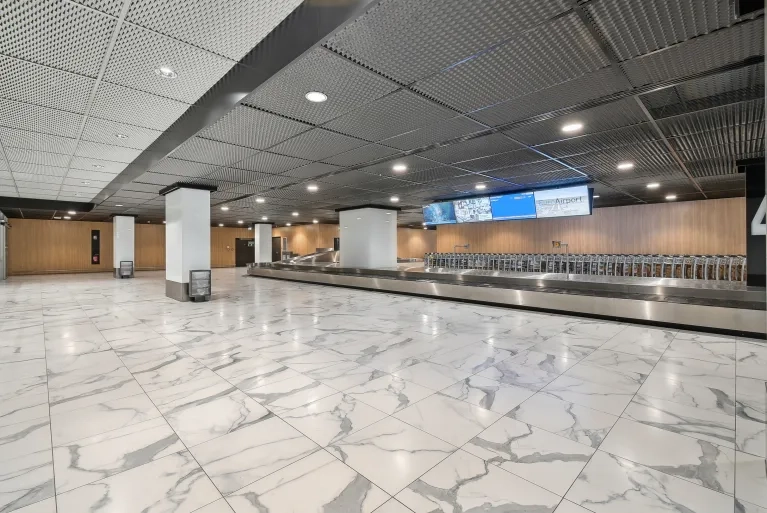 Aéroport de Mulhouse - métal déployé MESH - PLAFOMETAL
