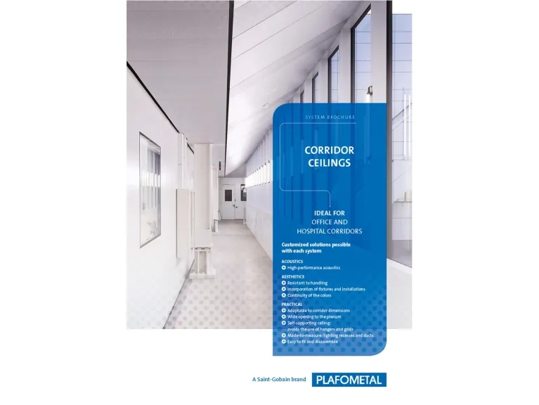 Corridor ceiling Plafometal