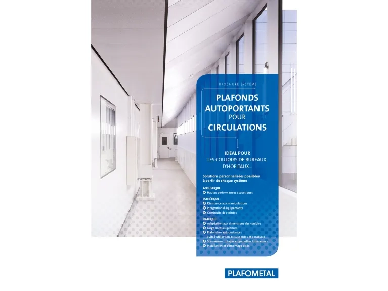 Plafonds autoportants pour circulations - PLAFOMETAL