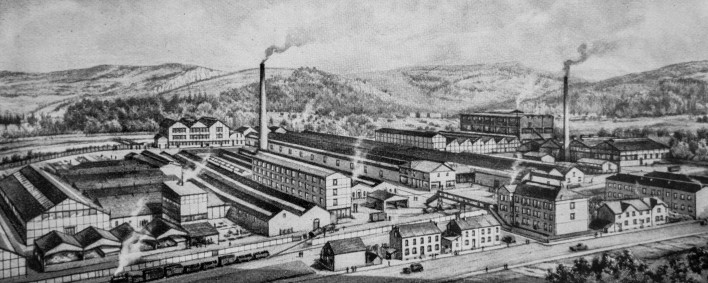 Site industriel de Monthermé début 20ème